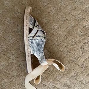 Sam Edelman snakeskin espadrilles